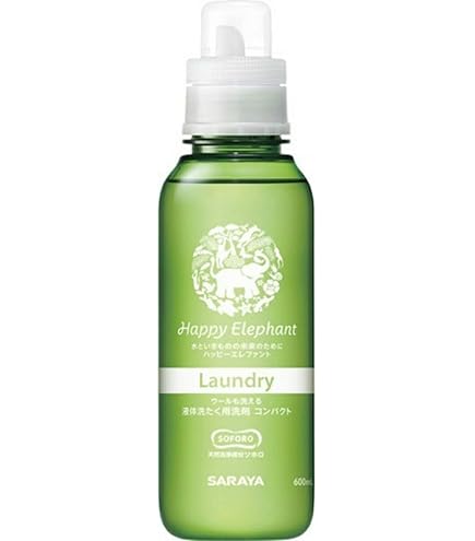 Amazon | サラヤ 柔軟仕上げ剤 ハッピーエレファント 本体 600ml